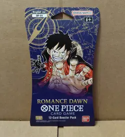 One Piece OP-01 Romance Dawn Sleeved Booster Pack First Wave Possible Pre-Errata - Image 1