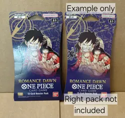 One Piece OP-01 Romance Dawn Sleeved Booster Pack First Wave Possible Pre-Errata - Image 3