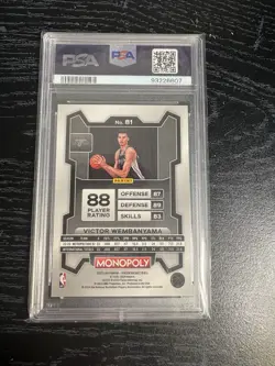 2023-24 Panini Prizm Monopoly - Victor Wembanyama #81 (RC) - Image 2