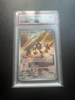 PSA 9 Mr Mime Illustration Rare 179/165 Scarlet & Violet 151 Pokemon TCG Card - Image 2