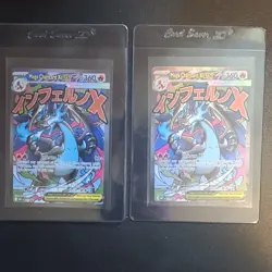 Pokemon TCG Mega Charizard EX 002/021 XY Japanese Holo Lot of 2 Cards - Image 1