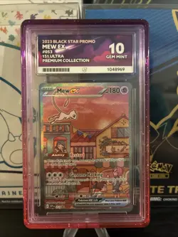 Pokemon TCG Mew EX 053 Promo From 151 UPC Ace 10 Perfect Subgrades - Image 1