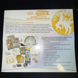 Pokemon TCG Brilliant Stars Pokemon Center ETB Elite Trainer Box Factory Sealed - Image 2