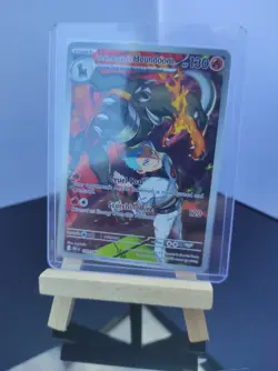 Team Rocket's Houndoom 191/182 Destined Rivals Illustration Rare NM Pokemon - Image 3