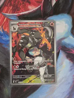 Team Rocket's Houndoom 191/182 Illustration Rare Destined Rivals NM Pokemon Card - Image 1