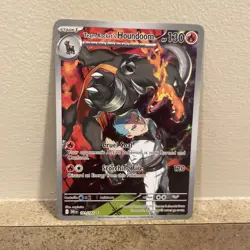 Team Rocket's Houndoom 191/182 SV Destined Rivals Illustration Rare Pokemon - NM - Image 1