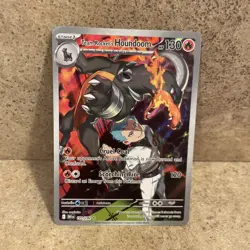 Team Rocket's Houndoom 191/182 SV Destined Rivals Illustration Rare Pokemon - NM - Image 2