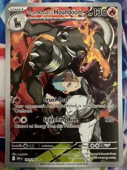 Team Rocket's Houndoom 191/182 - IR - Destined Rivals - Pokemon TCG - NM - Image 1