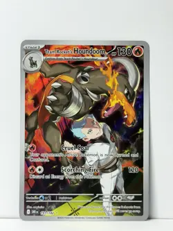 Team Rocket's Houndoom 191/182 Destined Rivals Pokemon Card Pack Fresh NM - Image 1