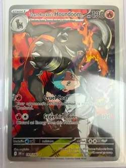 Team Rocket's Houndoom 191/182 Illustration Rare NM - Destined Rivals - Pokemon - Image 2