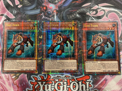 3x Test Tiger RA03-EN189 Quarter Century Secret Rare NM 1st Ed Yugioh playset - Image 1
