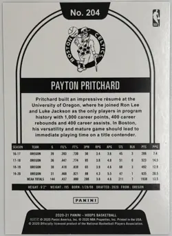 Payton Pritchard 2020-21 NBA Hoops Base Rookie Card Lot - 209 Cards!!! - Image 3