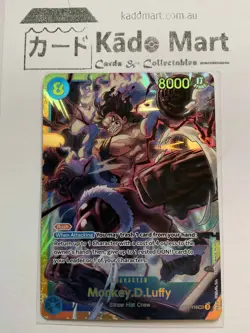 Monkey D Luffy OP11-118 SEC A Fist of Divine Speed One Piece TCG Card - Image 1