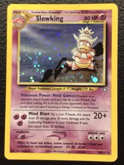 Pokemon Slowking Holo Rare Neo Genesis 14/111 WOTC Vintage 2000 - Image 1