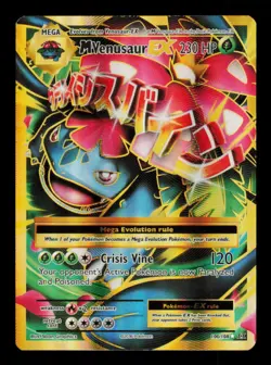 Pokemon Card M Venusaur EX 100/108 Evolutions Holo Ultra Rare Full Art LP 2016 - Image 1