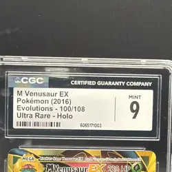 Pokemon TCG M Venusaur EX 100/108 Evolutions Holo Ultra Rare Full Art CGC 9 - Image 2