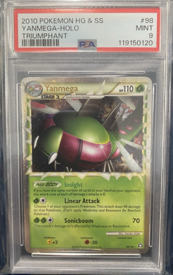 Yanmega Prime Pokemon 2010 HGSS Triumphant 98 PSA 9 MINT - Image 1