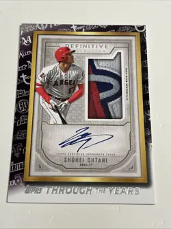 2021 Topps Shohei Ohtani Topps Through the Years Facsimile Angels #TTY-17 - Image 1