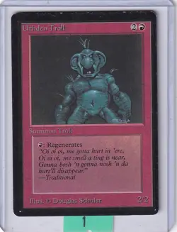 Uthden Troll * Beta MTG Magic the Gathering Played - Image 1
