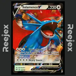 Salamence V - 143/189 - Ultra Rare - Darkness Ablaze - Pokemon Card - NM/M - Image 1