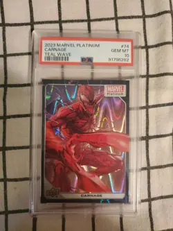 *LOW POP* PSA 10 2023 Marvel Platinum Carnage Teal Wave /799 Spider-Man - Image 3