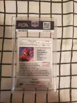 *LOW POP* PSA 10 2023 Marvel Platinum Carnage Teal Wave /799 Spider-Man - Image 4