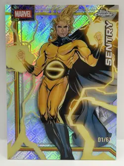 Sentry 2026 Topps Chrome Marvel- Marvel Logogractor Alpha 01/61 Card No. 149 - Image 1