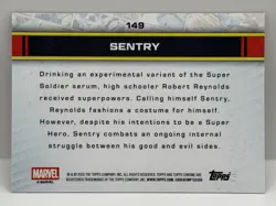 Sentry 2026 Topps Chrome Marvel- Marvel Logogractor Alpha 01/61 Card No. 149 - Image 2