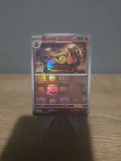 Pokemon Emboar 013/086 White Flare Reverse Holo Masterball Pattern NM - Image 1