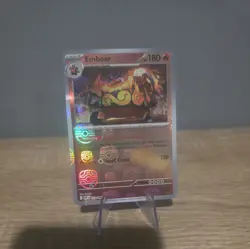 Pokemon Emboar 013/086 White Flare Reverse Holo Masterball Pattern NM - Image 2