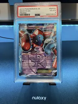 2013 Deoxys EX (Team Plasma) BW82 Black & White Holo PSA 4 - Image 1