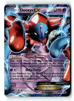 Pokemon Card Deoxys EX (Team Plasma) - Holo LP Black and White Promos BW82 - Image 1