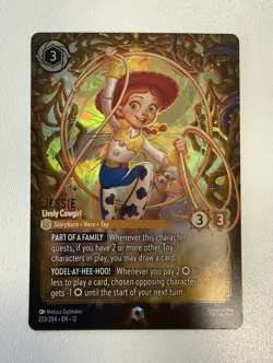 Disney Lorcana TCG Jessie - Lively Cowgirl Enchanted Foil 223/204 English - Image 1