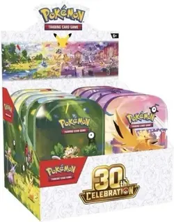*PRESALE* Confirmed Pokemon 30th Anniversary Mini Tins 10 Tins FREE UK POST - Image 1