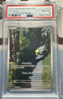 2023 Pokemon Scarlet & Violet 151 Illustration Rare EN Psyduck #175/165 PSA 10 - Image 1