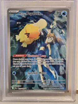 2025 Pokemon Destine Rivals MISTY'S PSYDUCK #193 DRI EN Illustration Rare PSA 10 - Image 3