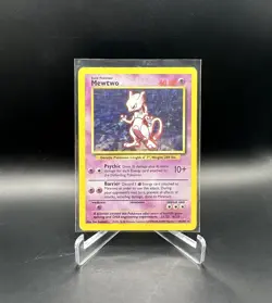 1999 Pokemon - Base Set Unlimited - Mewtwo 010/102 - Holo Rare - Image 1