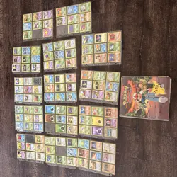 Huge 121 Pokemon Card Collection Binder Lot Vintage Mid Era WOTC First Edition - Image 1
