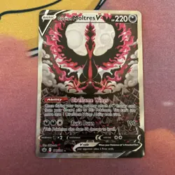 Galarian Moltres V (Alternate Full Art) 177/198 Chilling Reign Pokemon TCG NM - Image 3