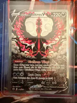 Galarian Moltres V Alternate Full Art 177/198 Pokemon Chilling Reign NM - Image 3