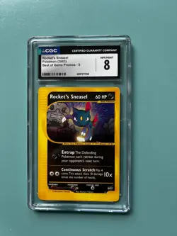 Pokemon English Rocket's Sneasel 5 2003 Best of Game Promos CGC 8 - Image 1