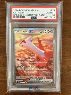 2024 Pokemon SSP EN Latias EX Special Illustration Rare PSA 10 #239 - Image 1