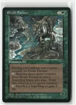 Elvish Farmer Rare Fallen Empires Magic: The Gathering Lightly Played - Image 1