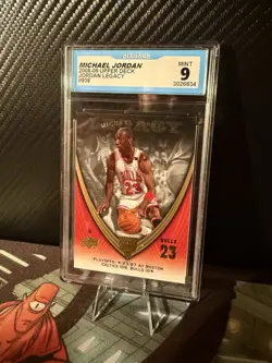 Michael Jordan 2008-09 Upper Deck Jordan Legacy #938 Diamond Mint 9 - Image 2