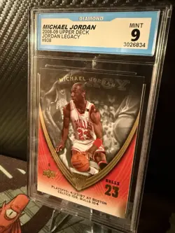Michael Jordan 2008-09 Upper Deck Jordan Legacy #938 Diamond Mint 9 - Image 3