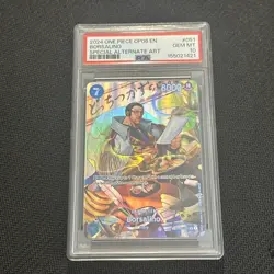 One Piece OP06 Wings Of The Captain Special Alt Art Borsalino 51 PSA 10 GEM MINT - Image 1