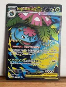 Mega Venusaur ex 155/132 Double Ultra Full Art Rare Pokemon Mega Evolution NM - Image 1