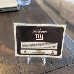 2025 Panini Donruss Optic - Jaxson Dart Passing Grade #2 Rookie (RC) NYGiants - Image 2