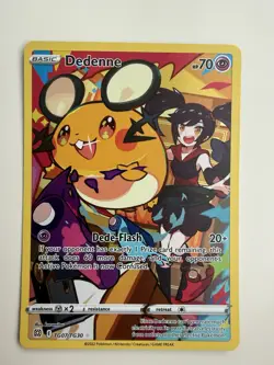 Dedenne - TG07/TG30 - Pokemon Brilliant Stars Sword & Shield Holo Rare Card NM - Image 1
