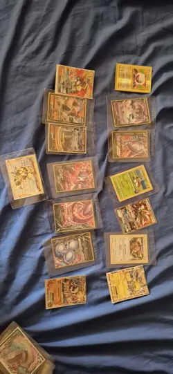 Huge Pokemon Card Collection Lot - Gold Rares, VMAX, GX, Full Arts + Big Bulk - Image 1